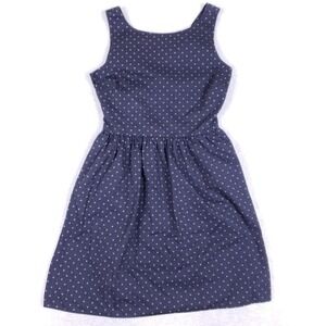 Jack Wills Navy Sleeveless Dress Twist Back US 6 Cottagecore Summer Preppy